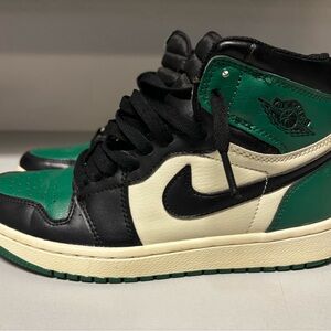 Nike Air Jordan’s Pine Green and Black High-Top